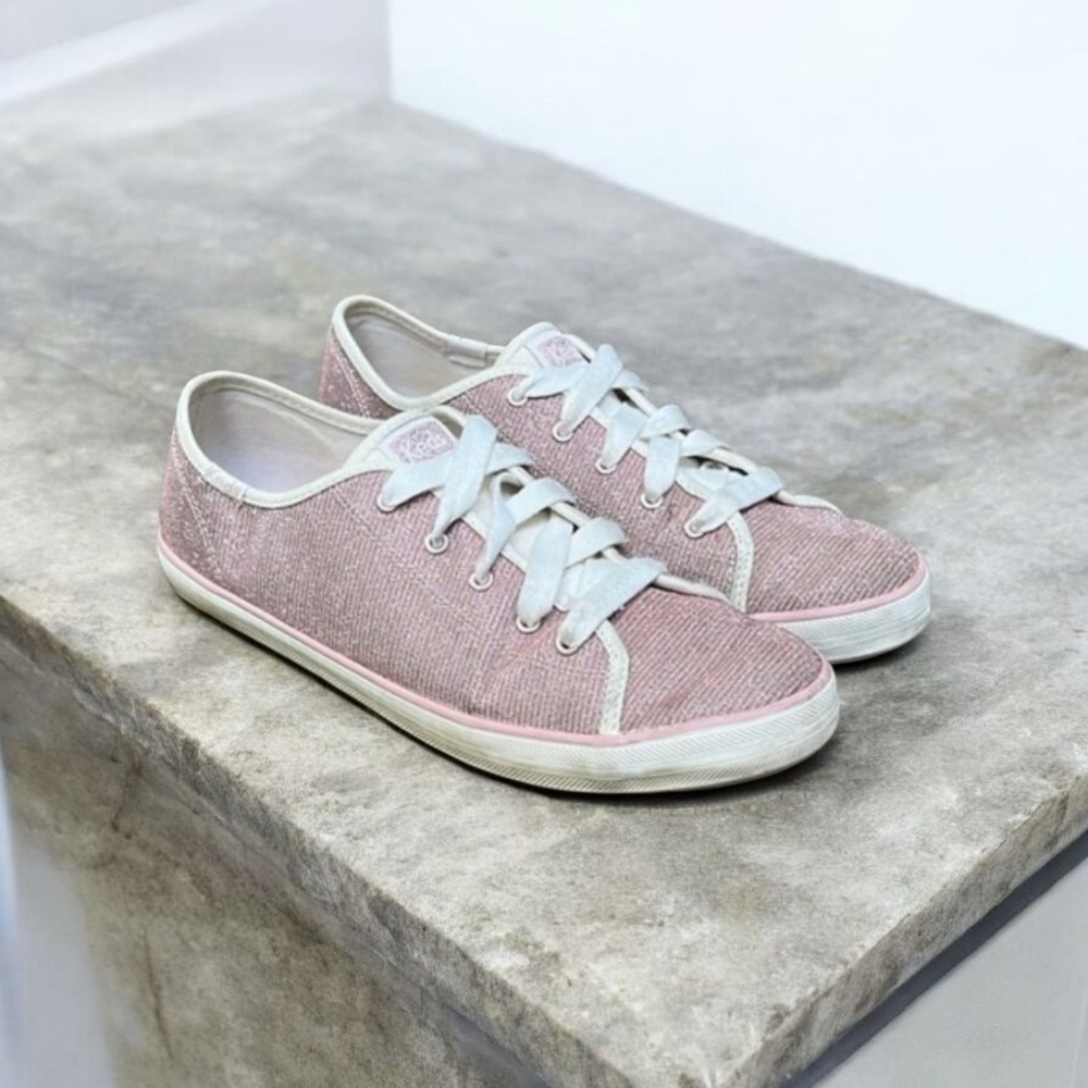 Keds Kickstart Sneaker in Pink Glitter Kids Size 6; Women’s Size 7 1/2; EU 38